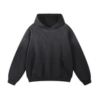 Sudadera con capucha unisex negra deportiva 'Hleses'