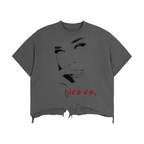 Muse Raw-Hem Tee-Shadow
